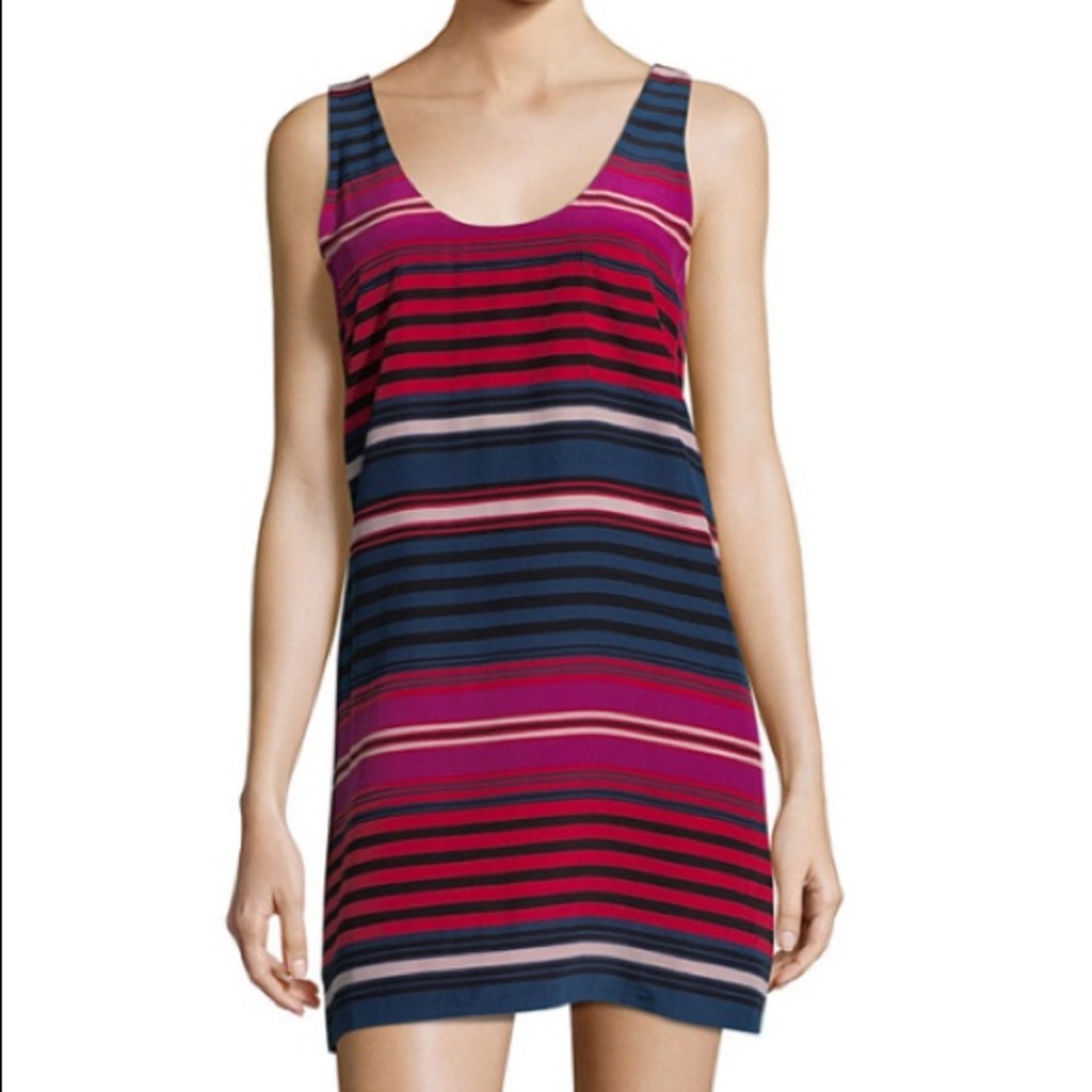 Joie silk striped Dawna B dress